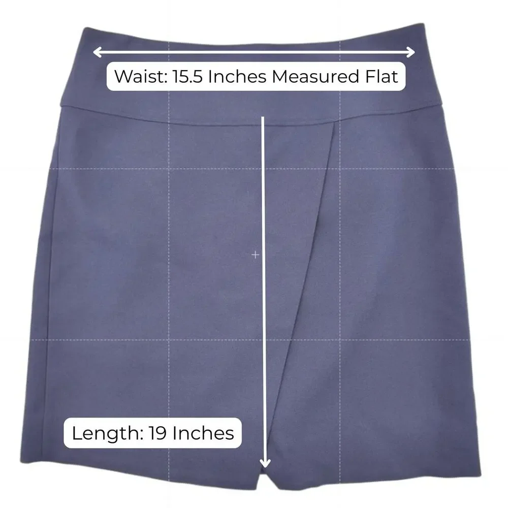 NEW J.Crew Wrap Mini Skirt 6T Navy Lined